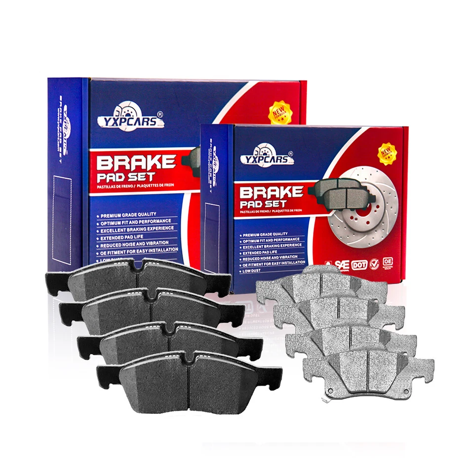 Pastillas de freno delanteras traseras de cerámica para Dodge Durango Jeep Grand Cherokee 2011-2018 Foto 2 de 4