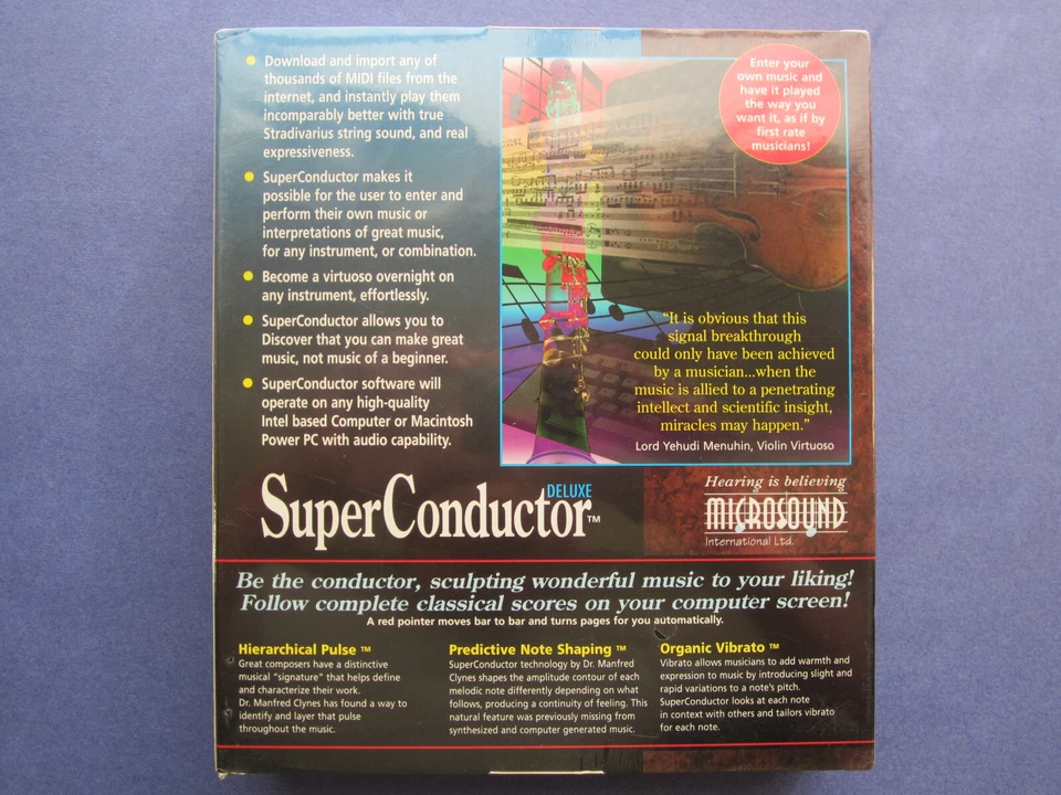 SuperConductor Deluxe Universal Musical Instrument Software MANFRED CLYNES  NEW - Image 2 of 4