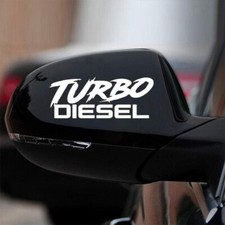 2x Turbo Diesel Autoaufkleber Lustige Vinyl Motorrad  Sticker 13x5cm JDM Design