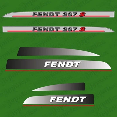MARKENLOS Ersatz Aufkleber Set passend fuer Fendt 207 208 209 F S P V Traktor Set