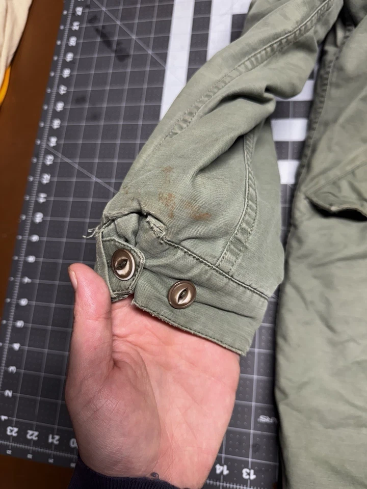 WOMEN'S/JRS OBEY BRIGHTON PARKA ARMY GREEN Used Well Worn Small - Image 4 of 4