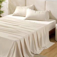 Queen Sheet Set, Rayon Derived from Bamboo, Cooling Sheets, Purewoven, Breathabl