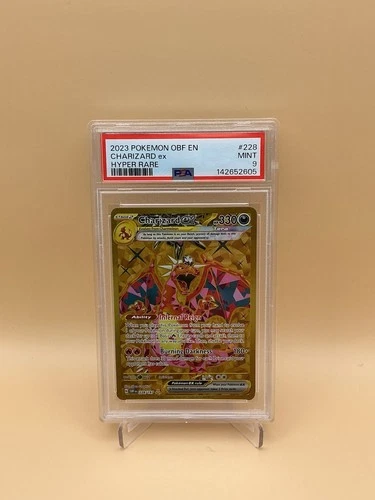 2023 POKEMON OBF EN-OBSIDIAN FLAMES HYPER RARE #228 CHARIZARD EX PSA 9