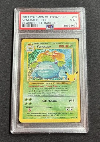 Venusaur - 15/102 - 2021 Celebrations - PSA 9 -