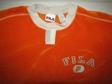 Fila vintage retro sweat shirt 90s excellent orange Netherland Holland mod