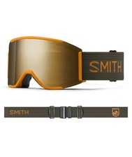 Smith Squad Mag Goggles - Sunrise - ChromaPop Sun Black Gold Mirror  Bonus Lens