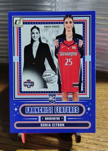 Sonia Citron RC 2025 Panini Donruss WNBA #17 Franchise Features Press Proof Blue
