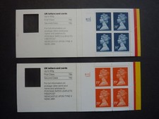 GB 1988 4 x 14p (S.G. GB1); 4 x 19p (S.G. GD2) Walsall - MACHIN booklets MNH