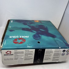 Hawk Roll USA Inline Skates Men's/Boy's Size 5 Black/Blue Rollerblades With Box