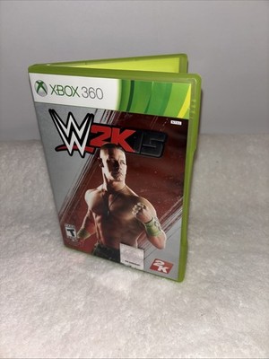 WWE 2K15 (Microsoft Xbox 360, 2014) Complete W/ Manual Wrestling