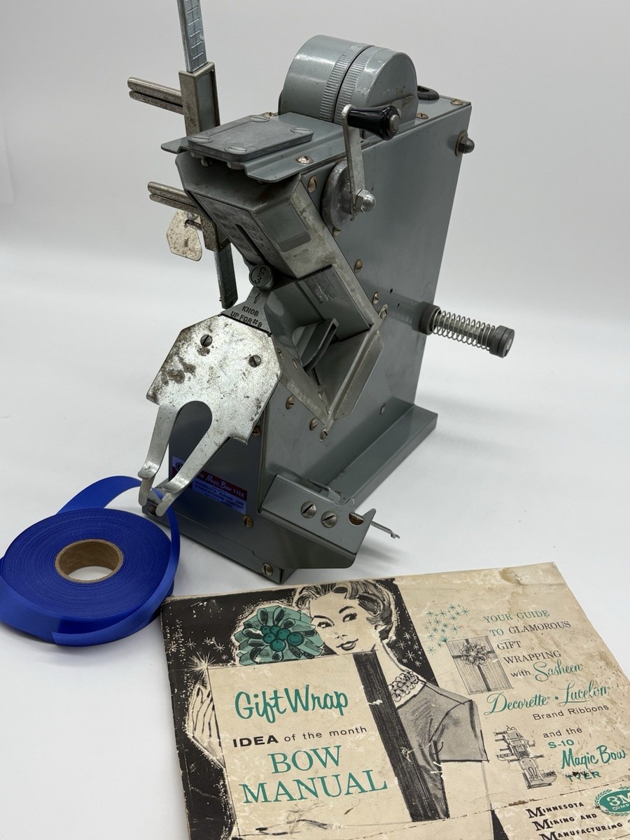 3M Vintage Sasheen 60s Magic Bow Decorette Bow Tyer Maker S-10 USA