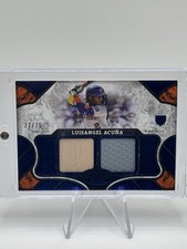 2025 Topps Tier One #T1R-LA Luisangel Acuna Tier One Relics Duals #/75 (RC)