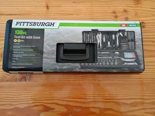 OEM PITTSBURGH 130 PC Tool Kit With Case ,home repair kit 64263 New Never Opened