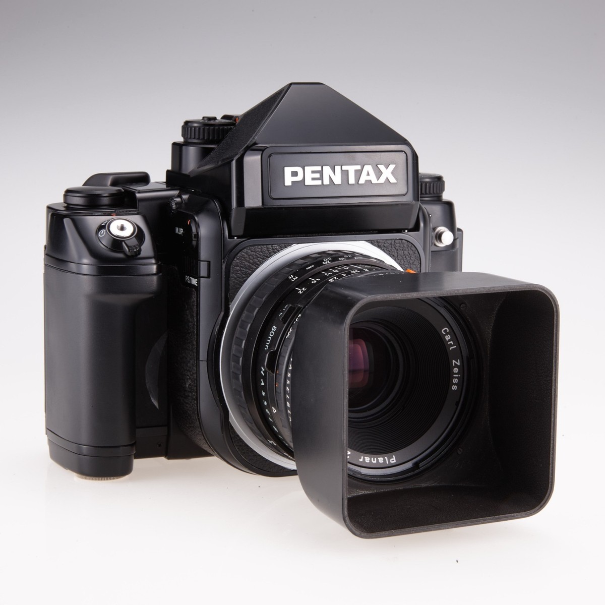 Pentax 67 II modified to Hasselblad V Mount 6X7 camera AE Metering
