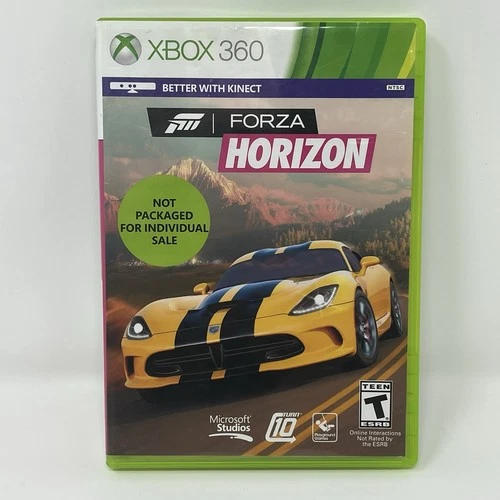 Forza Horizon 2012 Microsoft Xbox 360 Video Game MISSING MANUAL Car Racing WORKS