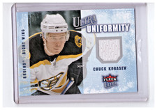 Chuck Kobasew 2008-09 Fleer Ultra Uniformity Jersey Card #UA-CK