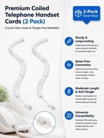 2 Pcs Phone Line Cable Telephone Accessories Cords for Landline Phones