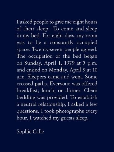 Sophie Calle: The Sleepers by Sophie Calle, Emma Ramadan - 9781938221347