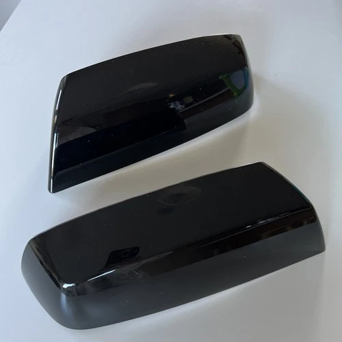 GMC 2014-19 Sierra Chevy  Silverado Gloss Black Mirror Covers OEM Used