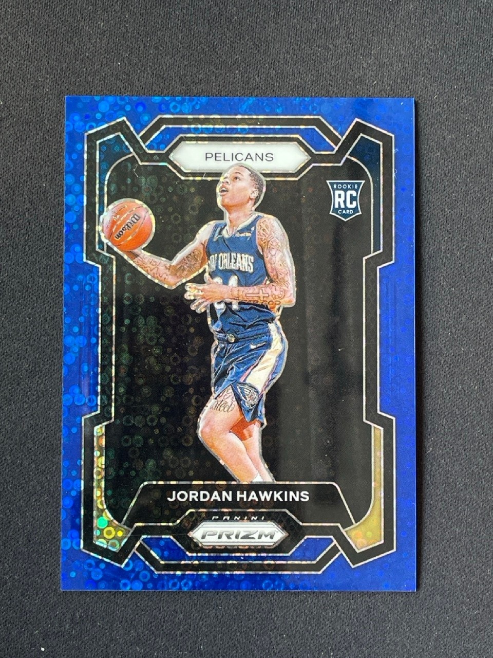 Jordan Hawkins 2023-24 Panini Prizm Fast Break Blue RC /150 #130