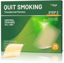 35 Count Nicotine Patches Step 2, 14mg Nicotine Stop Smoking Patches, Quit Smoki