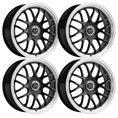 (Set-4) Vision 478 Alpine 20x8.5 5x114.3 35mm black brushed Wheels 20 inch