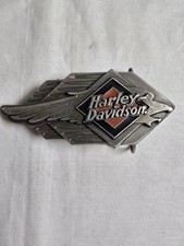 Vintage Harley Davidson Siskiyou Eagle Shield Metal Belt Buckle. RARE