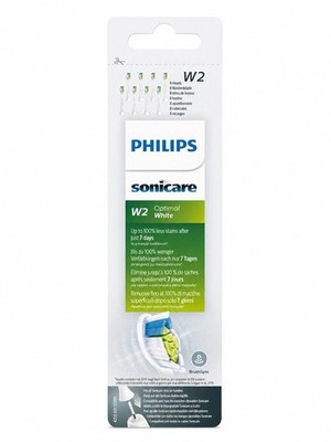 Philips Sonicare W2 Optimal White Aufsteckbürsten 4/8 Stück | HX6064 | Schwarz~