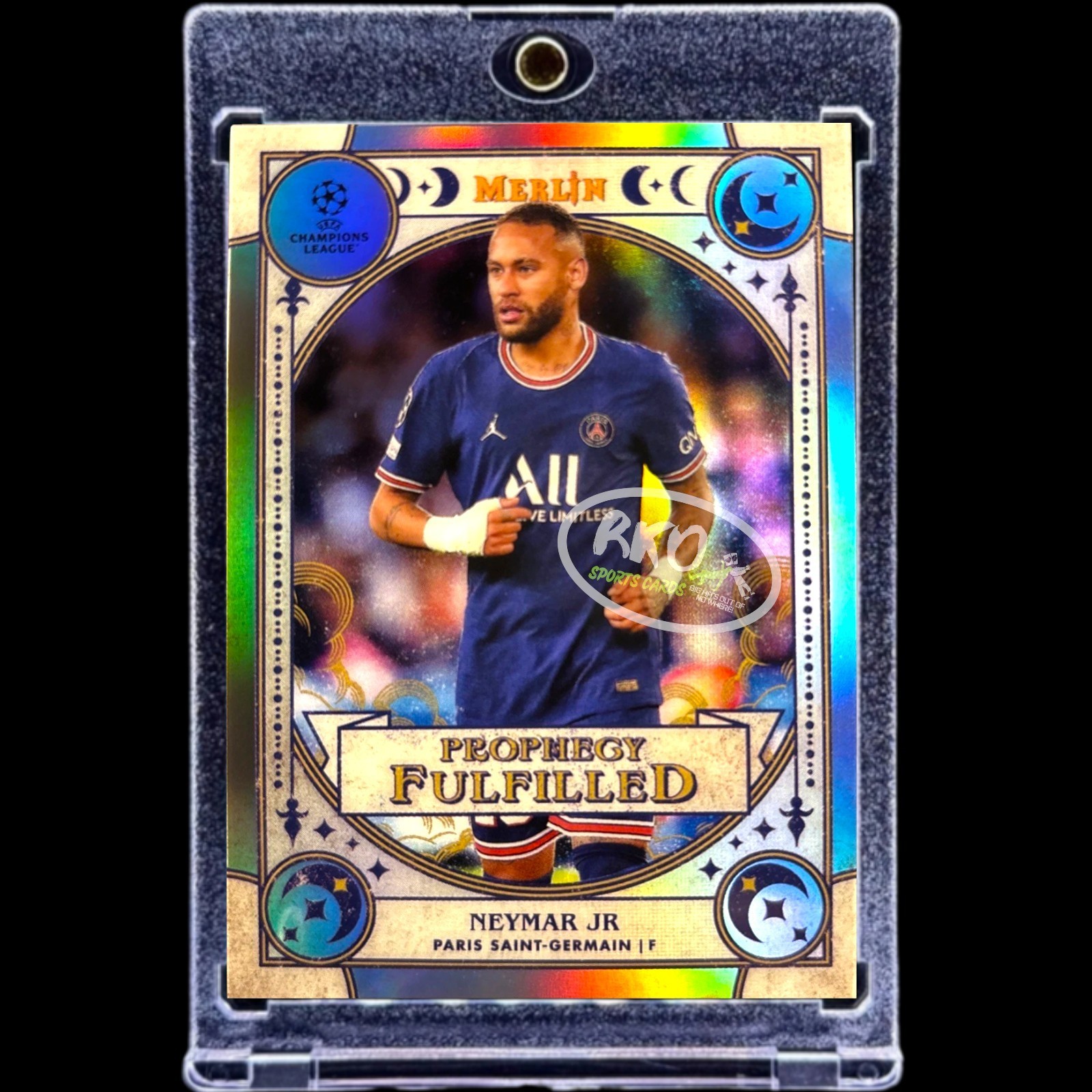 Neymar Jr. RARE MAGIC REFRACTOR TOPPS CHROME INVESTMENT CARD SP WORLD CUP MINT view 4