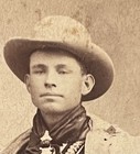 Cowboy Indian Scout Cabinet Photo At Fort Sill, Oklahoma Territory 44 Hand Gun — photo 2