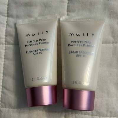 2 Mally Perfect Prep Poreless Primer 1 Ounce SPF 15 , NWOB 