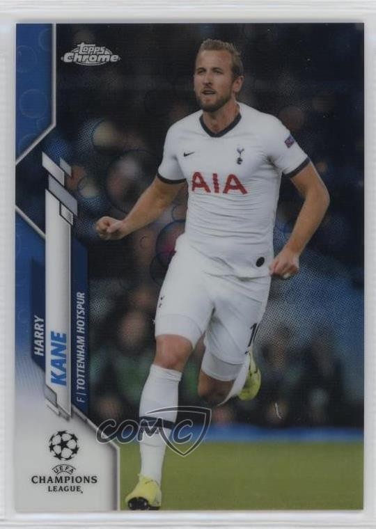 2019-20 Topps Chrome UCL Blue Bubbles Refractor Harry Kane #18 0e3u