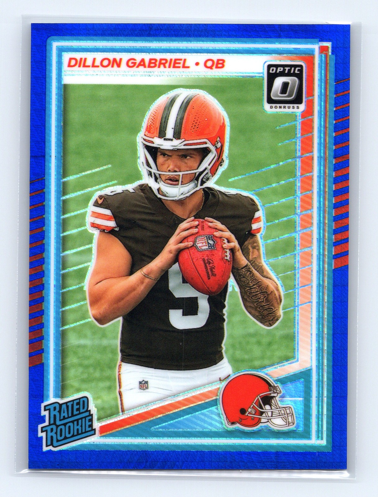 2025 Donruss Optic Dillon Gabriel #263 Blue Hyper Cleveland Browns