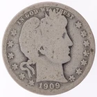 1909-O Barber Silver Quarter (B4001)
