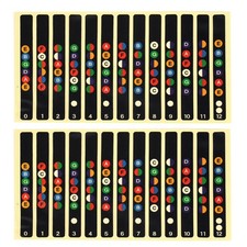 10Pcs Map Sticker for Guitar Fret Inlay Fretboard Note Labels for Beginner