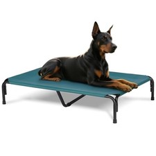 Elevated Dog Bed for Outdoor, XXXL Raised Dogs Cot with Washable Mesh, Coolin...