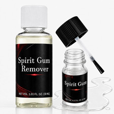 Spirit Gum Adhesive and Remover Kit for Prosthetics, Cosplay and Theater