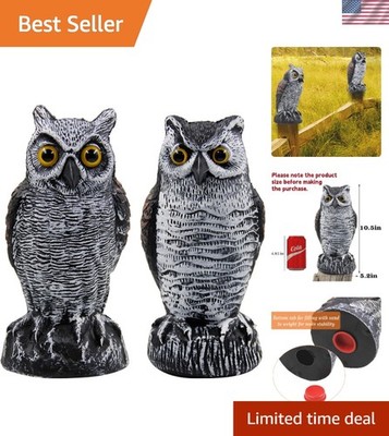 2 Pack Horned Owl Decoy Set - 10.5