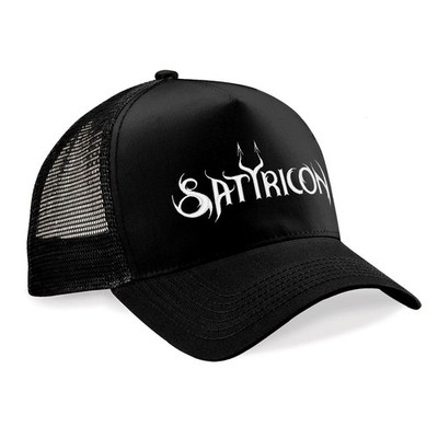 SATYRICON neu schwarz Truckermütze Mesh Cap Snapback bestickt