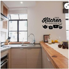 Kitchen Art Font Decorative Wall Stickers PVC Material Decals for Kitchen Wall G