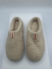 Bombas Sunday Sherpa Creamy Beige Slip On Comfort Cozy Slipper Women Sz 10