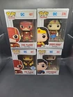 Funko Pop Heroes DC 401 Flash, 401 Exclusive Flash, 378 Wonder Woman And 402...