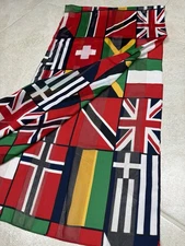 International World Flag Scarf Wrap Soft Oblong Colorful Travel Chic Design