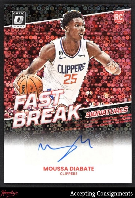 2022-23 Donruss Optic Fast Break Black Moussa Diabate RC ROOKIE AUTO 1/1