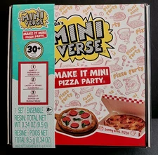 FREE MGA Make it Display It 30 Pc Resin Pizza Party MINI VERSE Sunny Bros NIB