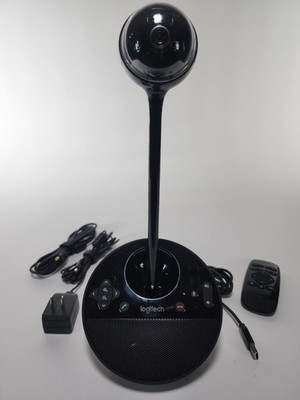 Logitech Conference Camera BCC950 Webcam Remote USB Complete Tested V-U0029 PTZ