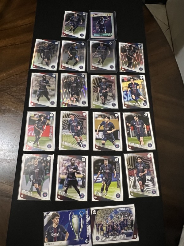 2025-26 Topps Chrome PSG Paris Saint-Germain Card Lot Dembele Doue Vitinha + RC