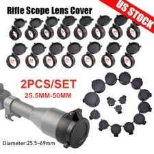 Rifle Scope Objective Lense Lid Quick Spring Protection Lens Cover Flip Up Cap 2
