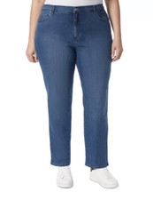 Gloria Vanderbilt Women's Amanda Classic High Rise Tapered Leg Jean Blue Size 18