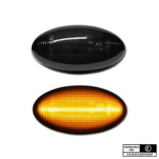SCHWARZE LED Seitenblinker Peugeot 107 108 206 RC CC SW Toyota Aygo